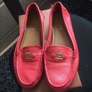Coach Opal Pebble Grain Leather Loafers